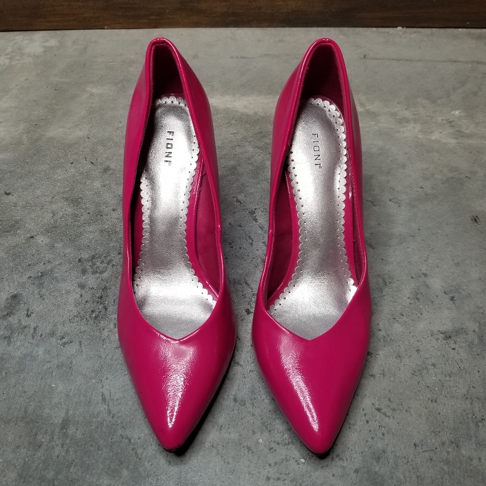 FIONI | Hot Pink Magenta Heels Pointed Toe 6.5